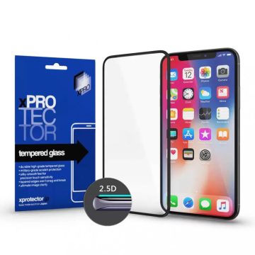   Apple iPhone XS Max / 11 Pro Max Tempered Glass Full 2.5D 0.33 kijelzővédő üveg, Fekete