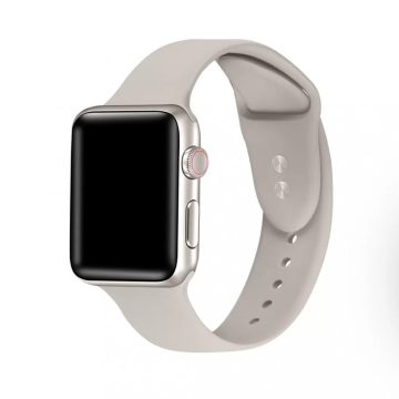   Apple Watch szilikon sport szíj (42mm/44mm/45mm/49mm), Starlight