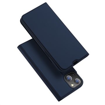   Apple iPhone 13 Mini Dux Ducis Skin Pro bőr hatású wallet típusú flip tok, Sötétkék